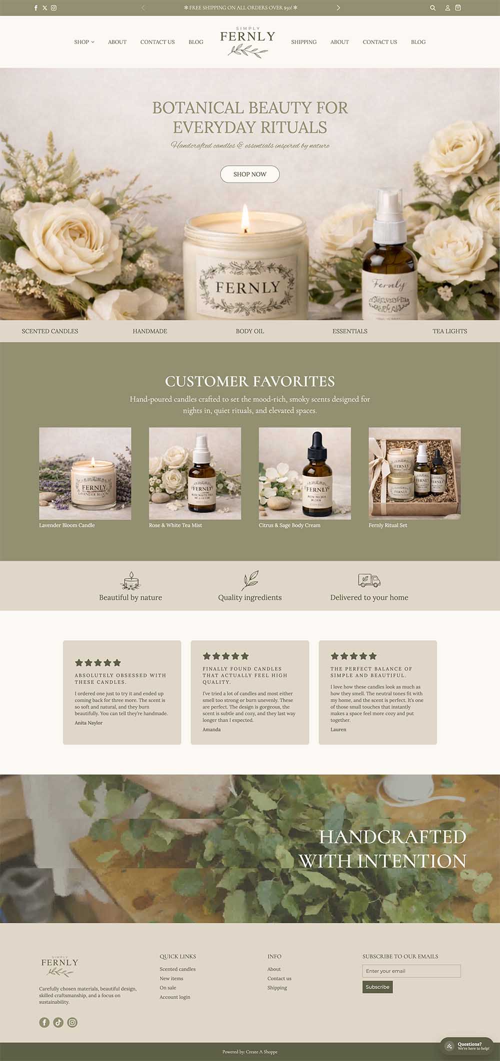 Fernly Template Screenshot