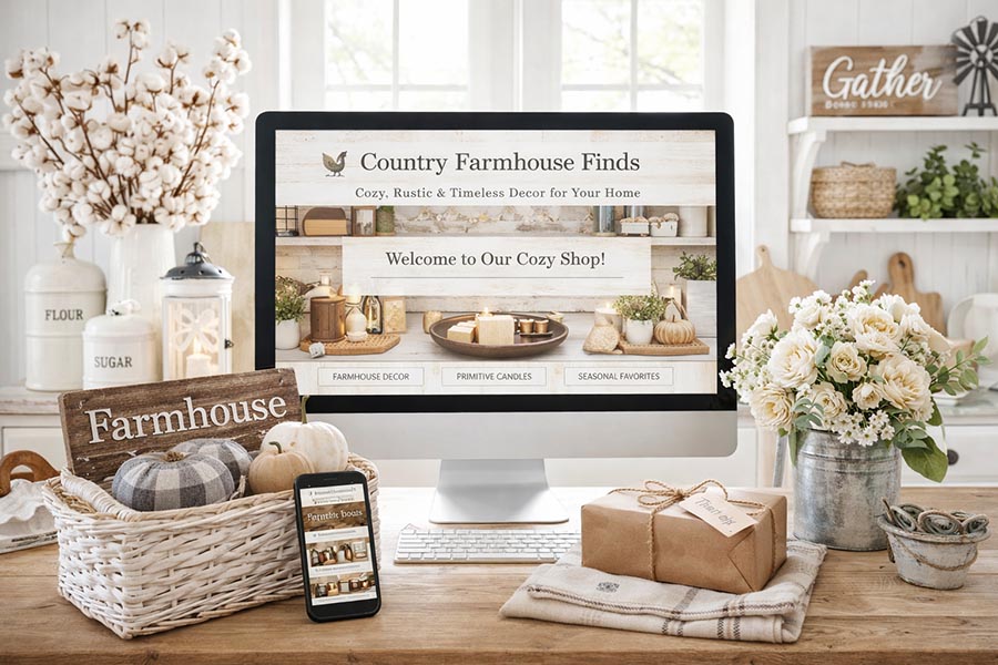 Selling primitive and country products